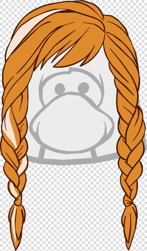 The Winter Traveler   Club Penguin Ponytail  HD Png DownloadTransparent PNG