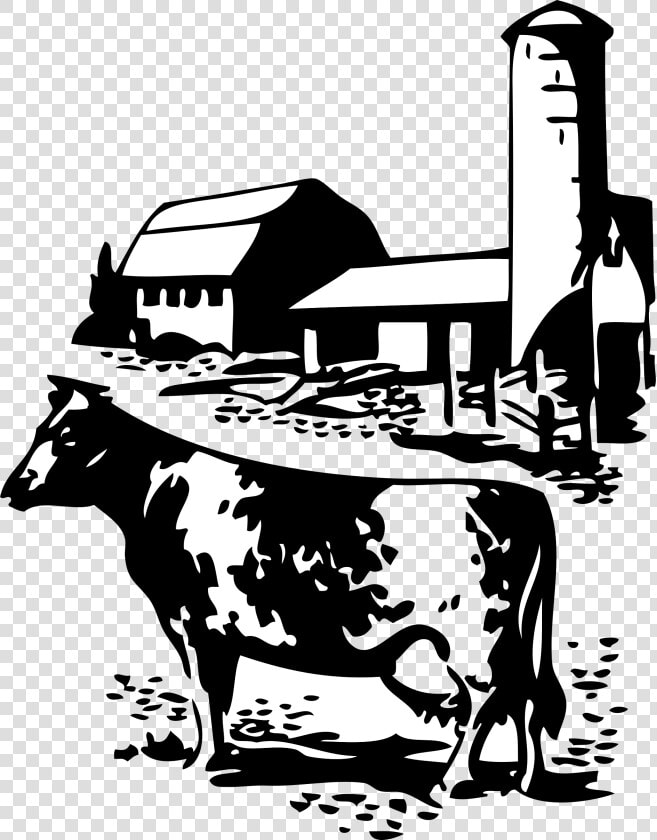 Cow Svg Farmhouse   Cow And Farm Clip Art  HD Png DownloadTransparent PNG