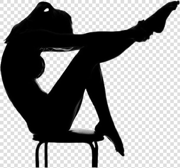  dance  shadow  silhouette  stretching  yoga  sexy   Chair Dance Silhouette  HD Png DownloadTransparent PNG