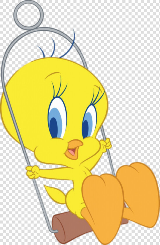 Tweety On Bird Swing   Tweety Bird  HD Png DownloadTransparent PNG