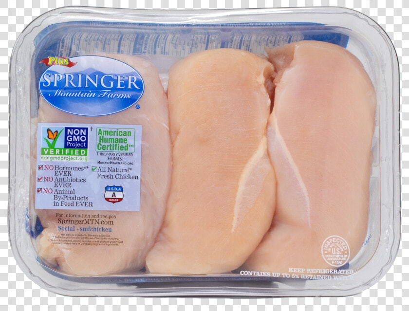 Smf Plus   Breast   Boneless   Trans Bg   Springer Mountain Farms Chicken Plus  HD Png DownloadTransparent PNG