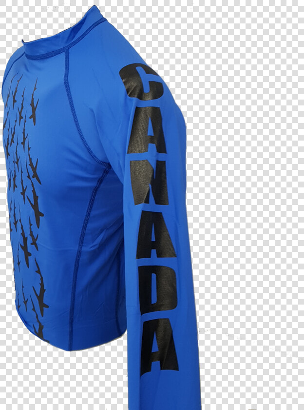 Blue Rashguard Left Side   Active Shirt  HD Png DownloadTransparent PNG