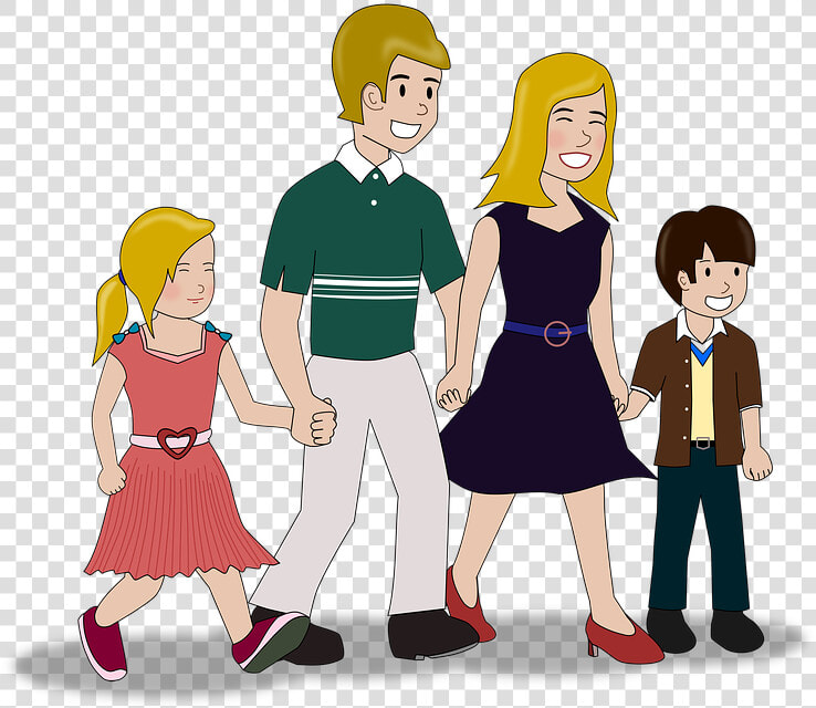 Familia  Feliz  Alegría  Sonrisa  La Felicidad   Cartoon  HD Png DownloadTransparent PNG