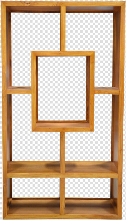 Teak Centerpiece Bookshelf   Picture Frame  HD Png DownloadTransparent PNG