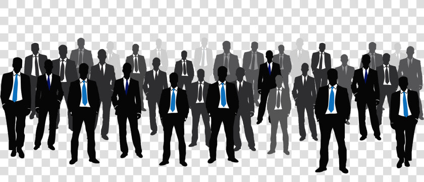 Man Standing Silhouette 2png   Crowd Suits Man Png  Transparent PngTransparent PNG