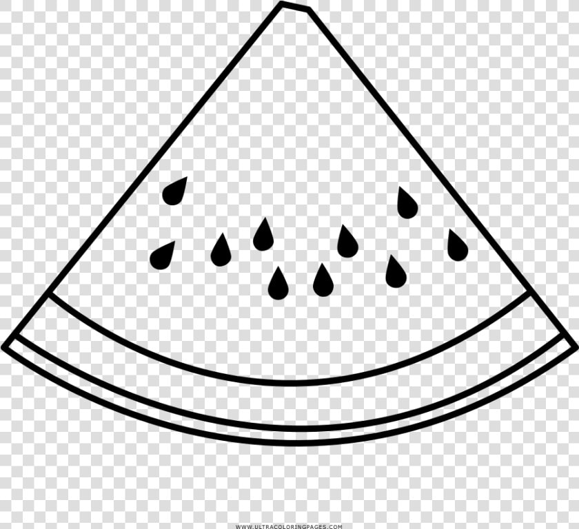 Watermelon Slice Coloring Page   Watermelon Colouring Page  HD Png DownloadTransparent PNG