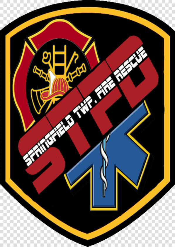 Current Fire Department Logo   Springfield Township Fire Department Badge  HD Png DownloadTransparent PNG