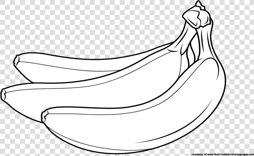 Transparent Banana Clipart Png   Cute Cartoon Picture Black And White Banana  Png DownloadTransparent PNG