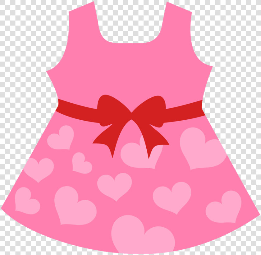 Baby Girl Clothesline Clipart 3 By Kyle   Pink Baby Dress Clipart  HD Png DownloadTransparent PNG