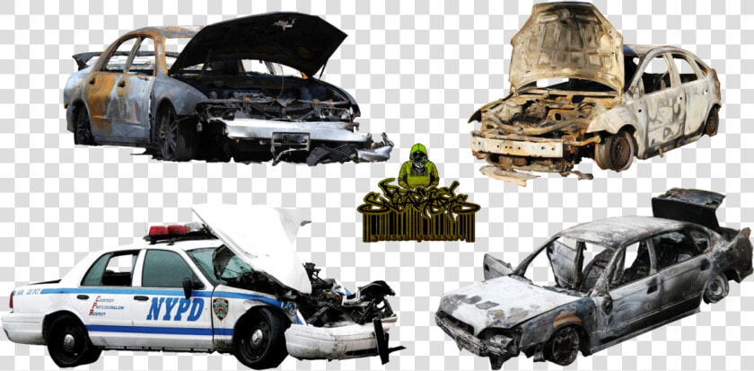 Police Car Png Clipart   Damaged Police Car Png  Transparent PngTransparent PNG