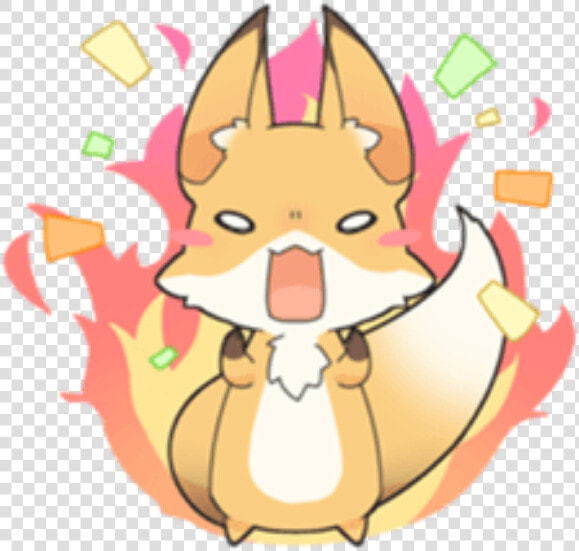  fox  edit  overlay  png  cute  kawaii   Sticker Girly Fox Line  Transparent PngTransparent PNG