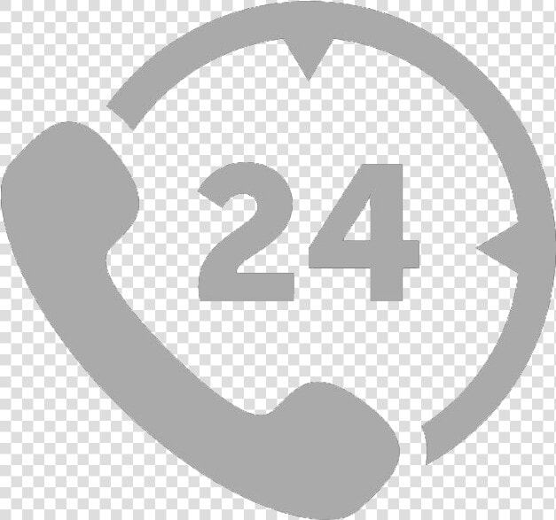 Transparent Hire Icon Png   Call 24 Hours Logo  Png DownloadTransparent PNG