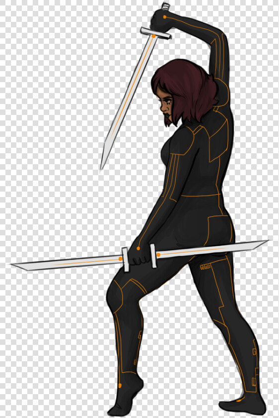 Drawing Poses Sword   Sword Woman Poses Draw  HD Png DownloadTransparent PNG