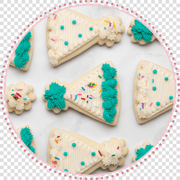 Party Hat Decorated Cookies   Royal Icing  HD Png DownloadTransparent PNG