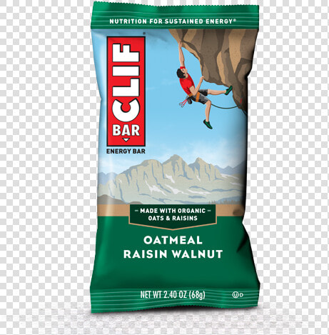 Oatmeal Raisin Walnut Packaging   Clif Peanut Butter Banana  HD Png DownloadTransparent PNG