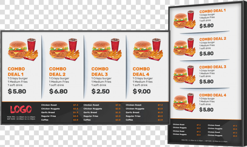 Menu Board Png   Digital Menu Board Software  Transparent PngTransparent PNG