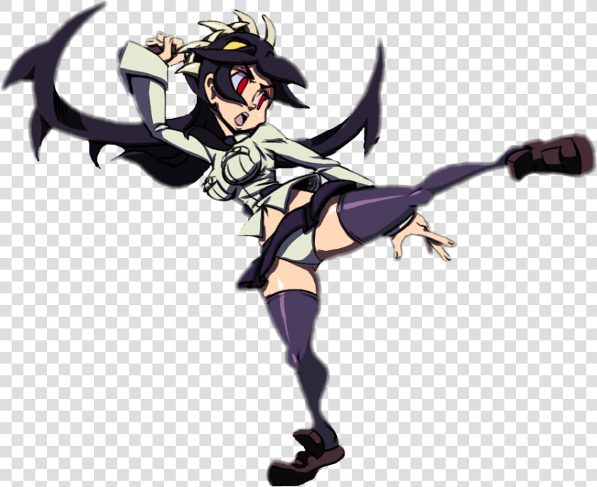  skullgirls  filia  freetoedit   Skull Girl Head Game  HD Png DownloadTransparent PNG