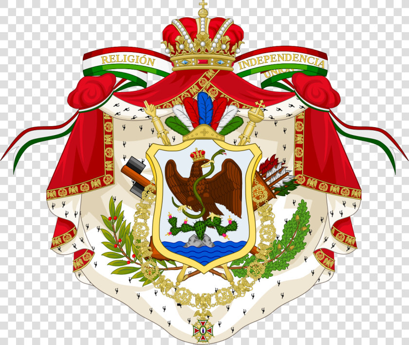 Coat Of Arms Of The First Mexican Empire   Third Mexican Empire Flag  HD Png DownloadTransparent PNG