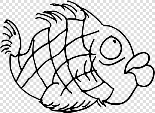 Doodle Fish Black White Line Art 555px   Fathers Day Coloring Pages Fish  HD Png DownloadTransparent PNG