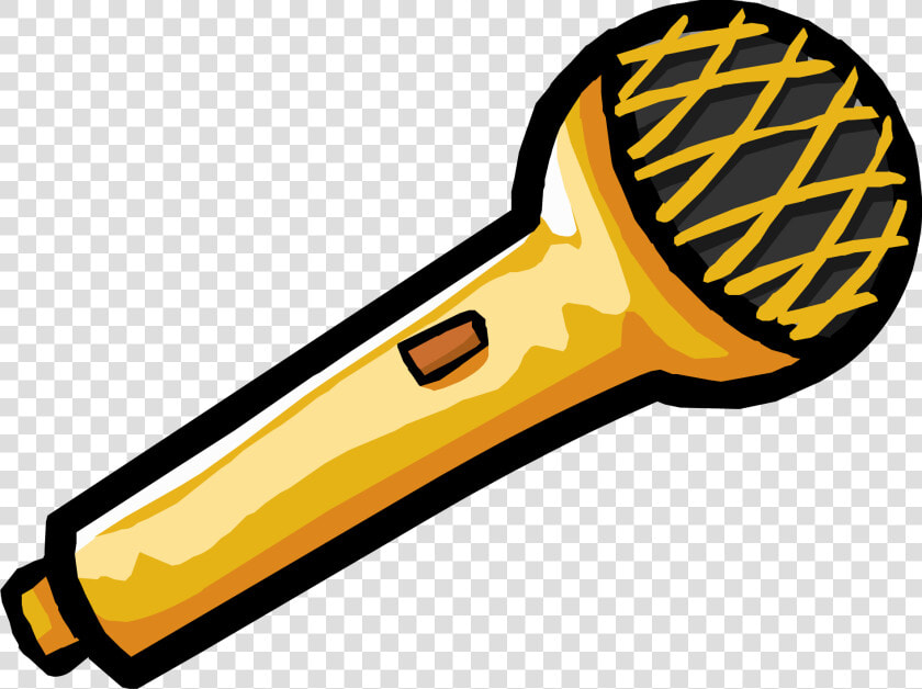 Microphone Clipart Gold   Club Penguin Microphone  HD Png DownloadTransparent PNG