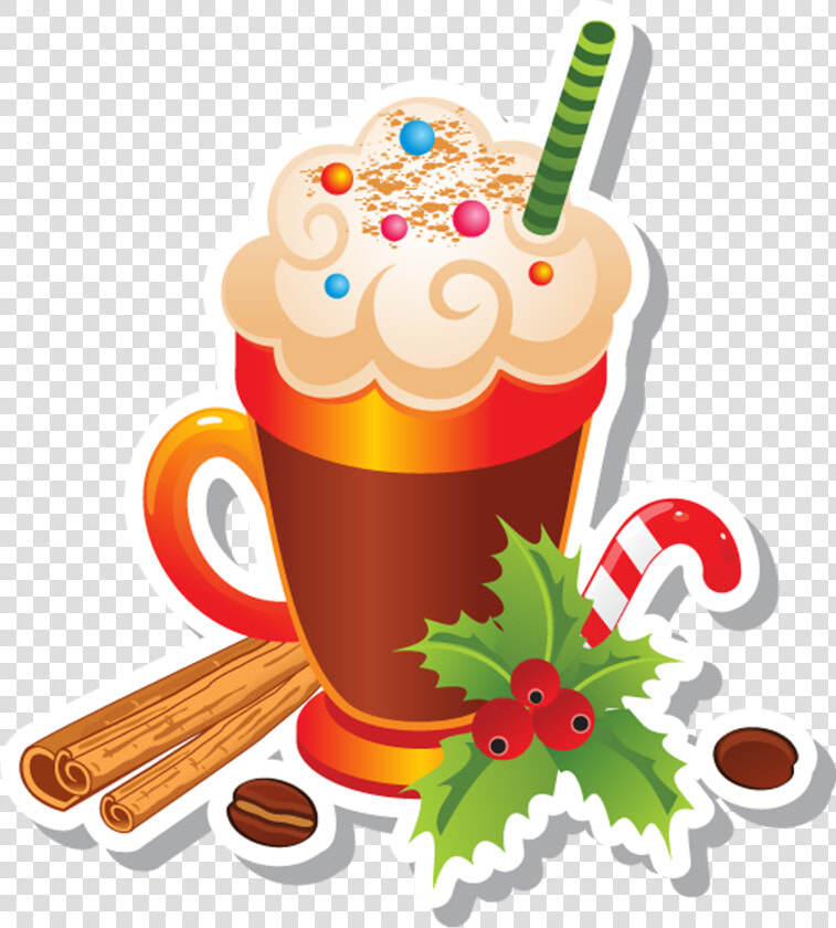 Eggnog Candy Cane Christmas Clip Art Cold   Eggnog Art Christmas  HD Png DownloadTransparent PNG