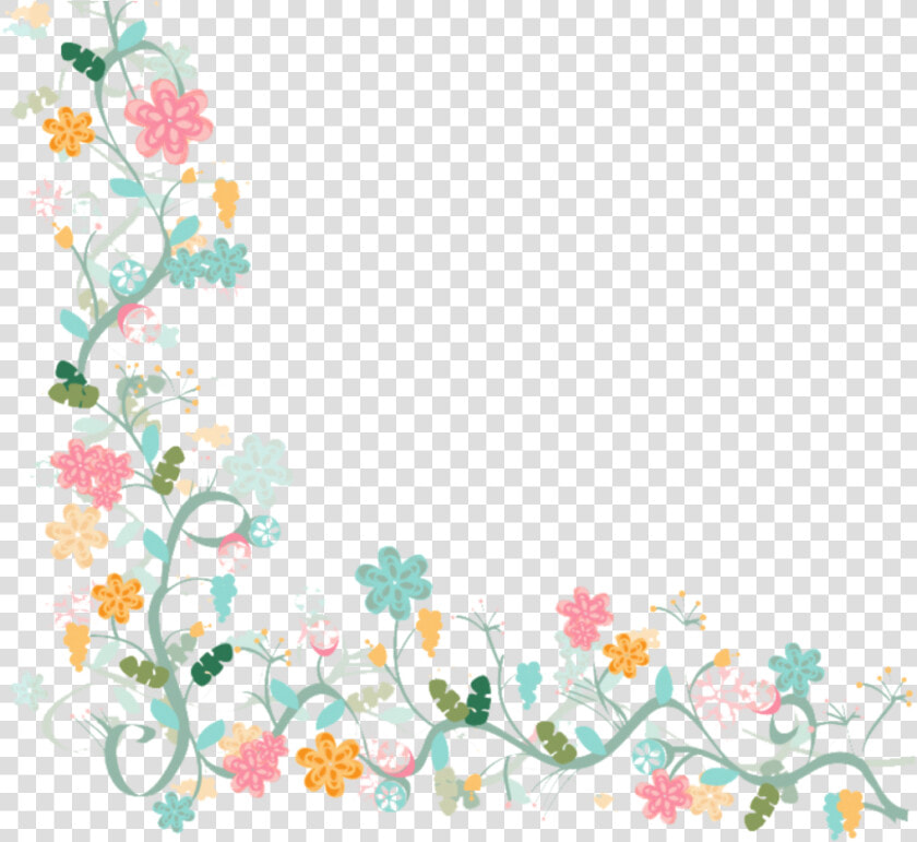  ftestickers  watercolor  flowers  border  corner  colorful   Background Vector Frame Flower  HD Png DownloadTransparent PNG