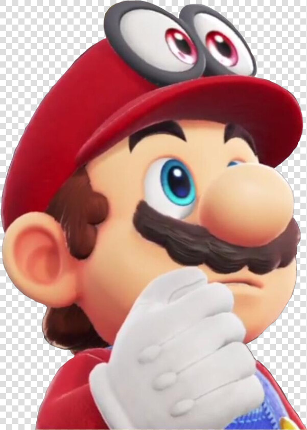 I Made A Transparent Image Of Mario Thinking For Your   Mario Odyssey Mario Thinking  HD Png DownloadTransparent PNG