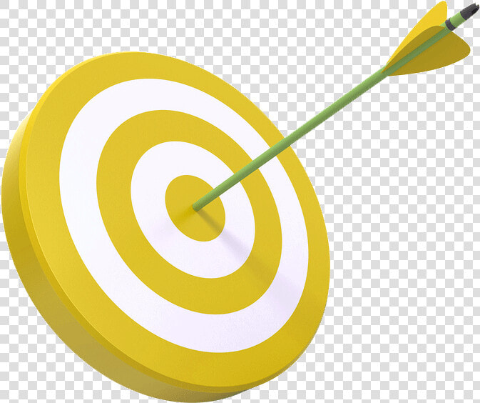 Target arrows   Target Clipart Yellow  HD Png DownloadTransparent PNG