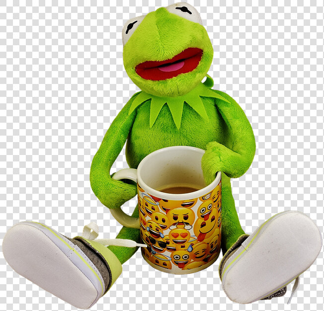 Kermit  Coffee Break  Frog  Work Funny  Cup  Coffee   Kermit The Frog  HD Png DownloadTransparent PNG