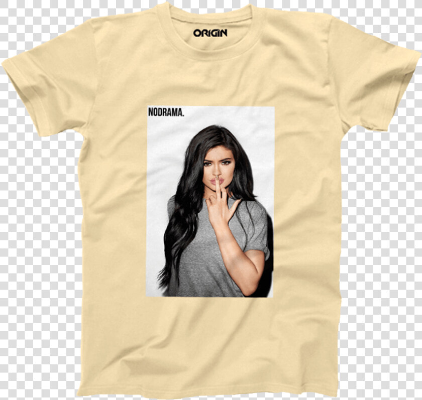 Kylie Printed Cream T shirt   T Shirt Kylie Jenner  HD Png DownloadTransparent PNG