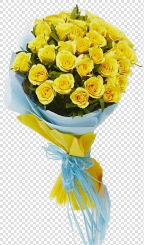 Transparent Bouquet Of Roses Png   12 Yellow Roses In A Bouquet  Png DownloadTransparent PNG