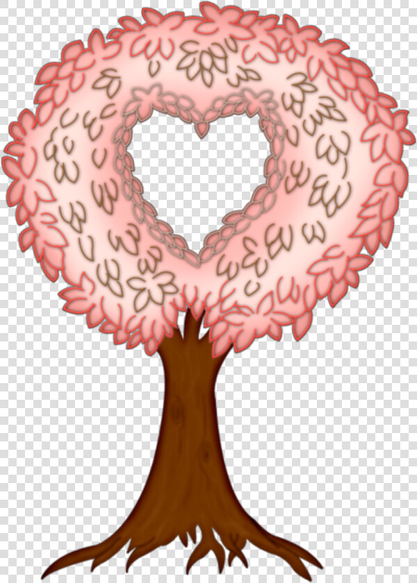  ftestickers  clipart  tree  heartshaped  cute   Illustration  HD Png DownloadTransparent PNG