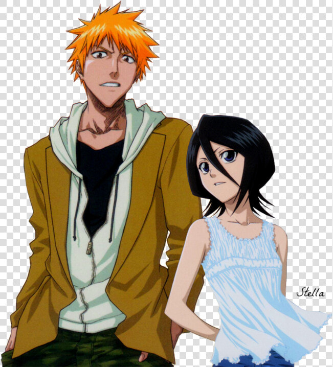 Bleach Ichigo And Rukia Png   Ichigo Kurosaki  Transparent PngTransparent PNG