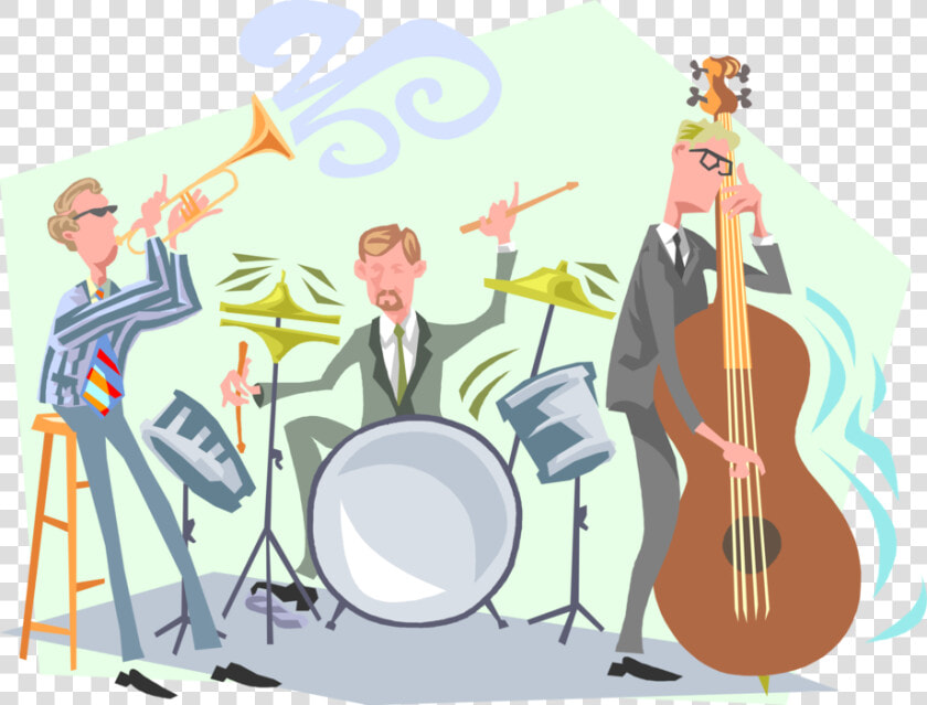 Vector Illustration Of Dixie Jazz Band Musicians Perform   Jazz Musicians Clipart  HD Png DownloadTransparent PNG