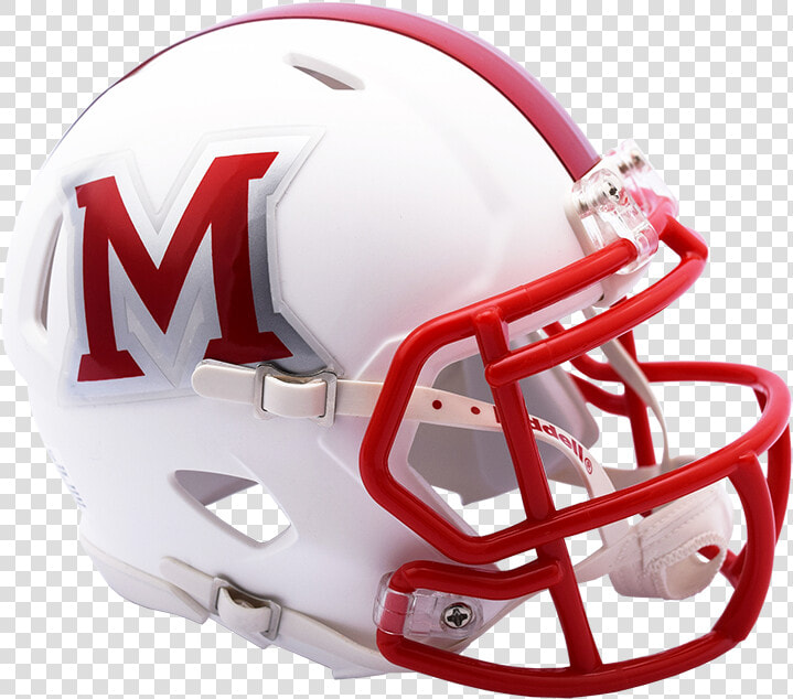 Miami Of Ohio Redhawks Riddell Mini Speed Helmet   Miami Oh Football Helmet  HD Png DownloadTransparent PNG