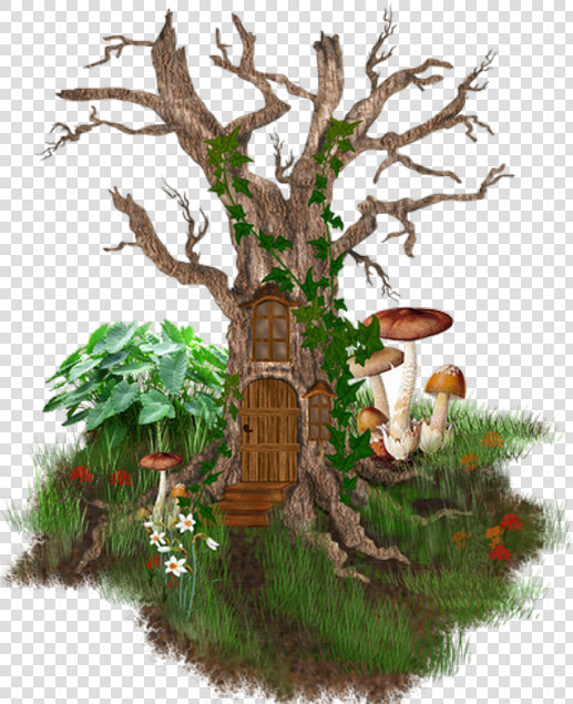 Tubes Arbres psp   Tree Stump  HD Png DownloadTransparent PNG