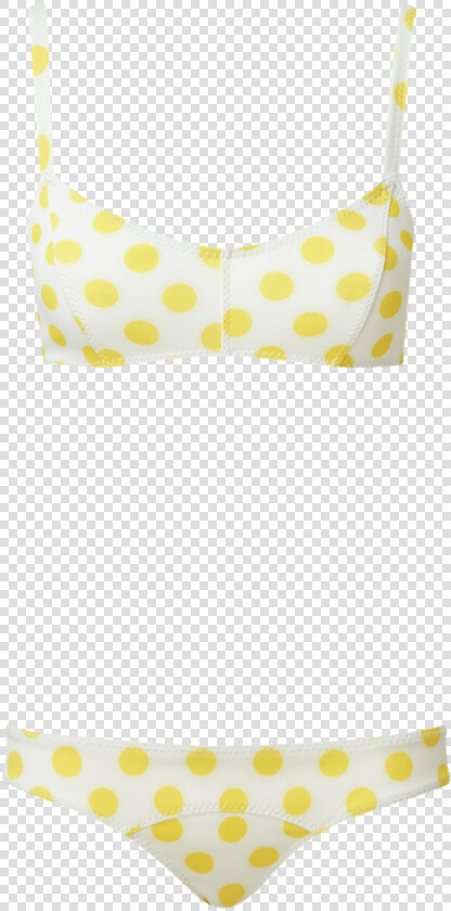 White Bikini With Yellow Polka Dots  HD Png DownloadTransparent PNG