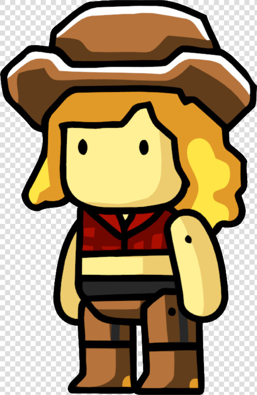 Scribblenauts Cowgirl   Scribblenauts Cowboy  HD Png DownloadTransparent PNG