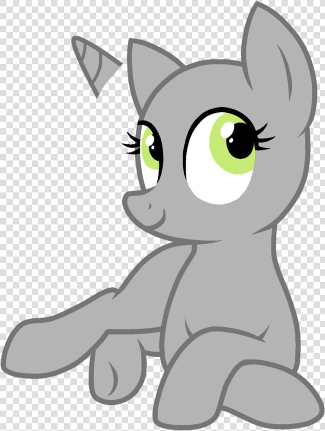 Whiskers Pony Horse Kitten Cat   Cartoon Dog Lying Down  HD Png DownloadTransparent PNG