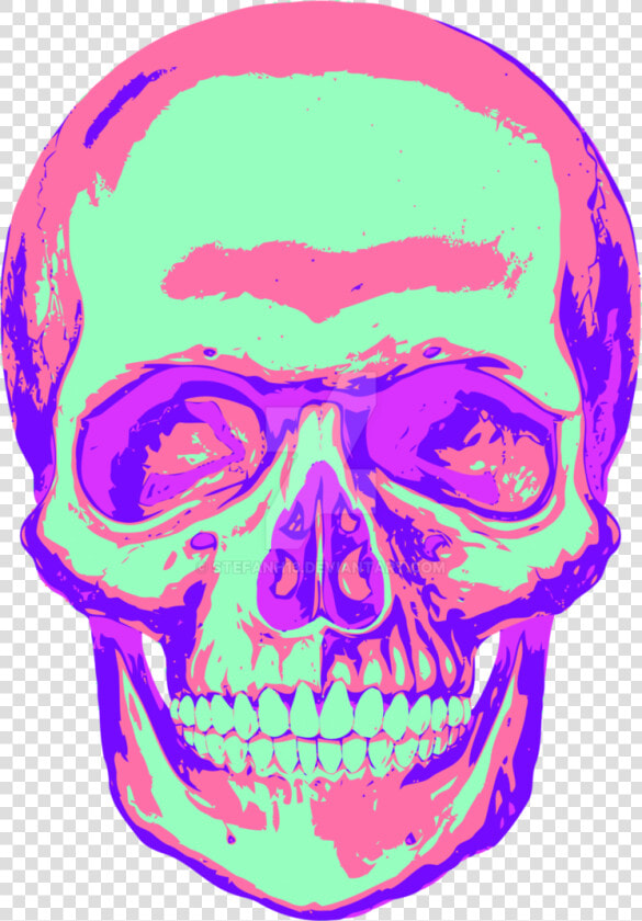 Vector Freeuse Library Kandy By Stefanh On Deviantart   Vaporwave Aesthetic Skull Png  Transparent PngTransparent PNG