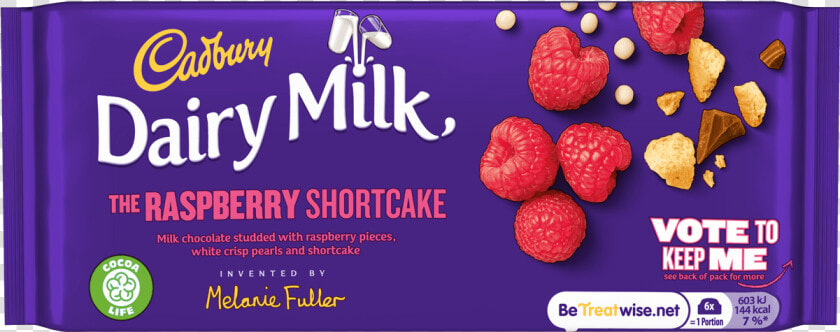 Cadbury Dairy Milk The Raspberry Shortcake 110g   Frutti Di Bosco  HD Png DownloadTransparent PNG