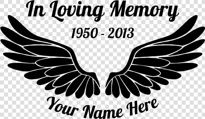 In Loving Memory Angel Wings Sticker   Memory Of Angel Wings  HD Png DownloadTransparent PNG