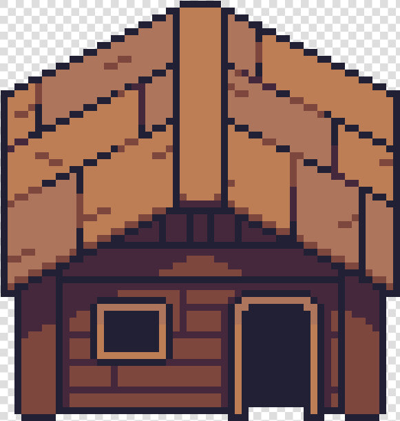 Cabin Clipart Pixel Art   Log Cabin Pixel Art  HD Png DownloadTransparent PNG