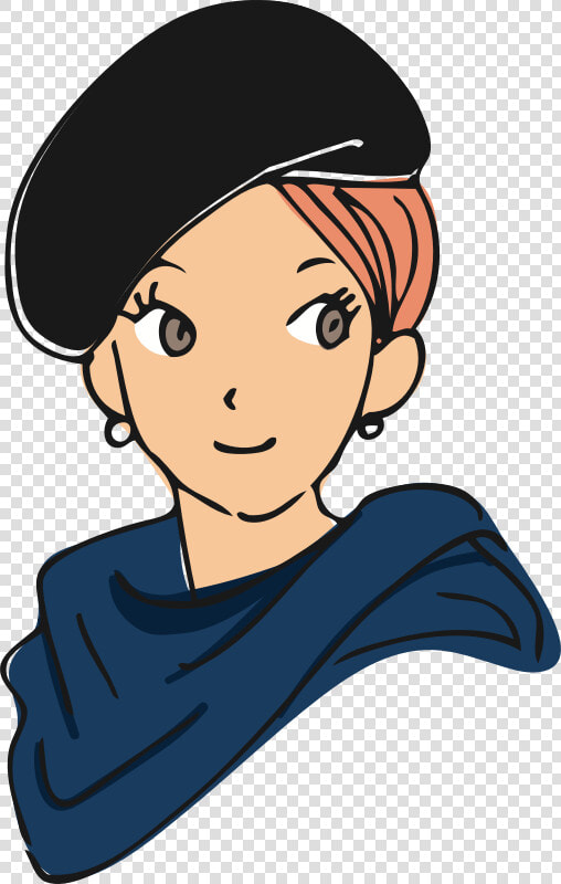 Cheek art headgear   Female Beret Clipart Png  Transparent PngTransparent PNG