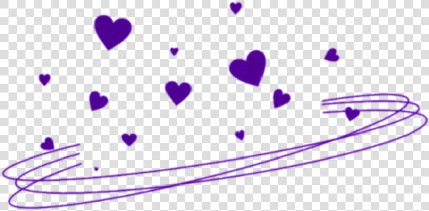  freetoedit  purple  hearts  halo   Corona De Corazones Tumblr Png  Transparent PngTransparent PNG