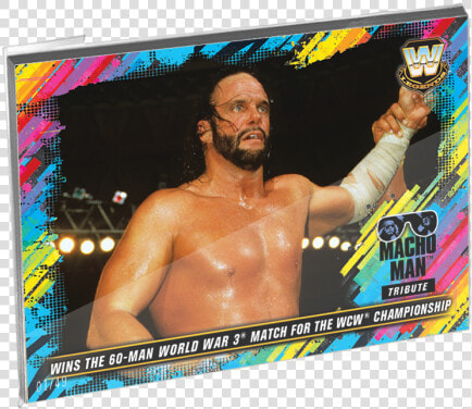 2018 Topps Wwe Heritage Oversized Complete Randy Savage   Light Up Gold  HD Png DownloadTransparent PNG