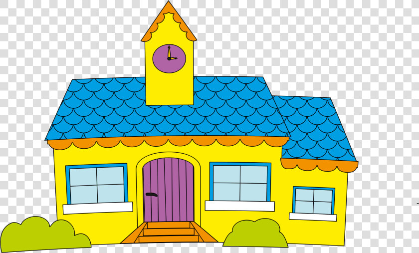 Elevation area house   Drawings Of Cartoon Elementary School  HD Png DownloadTransparent PNG