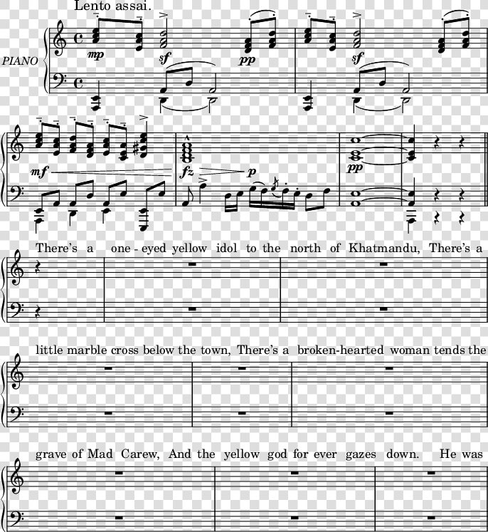 Elative C   ew Pianostaff  lt  lt  Set Pianostaff   Sheet Music  HD Png DownloadTransparent PNG