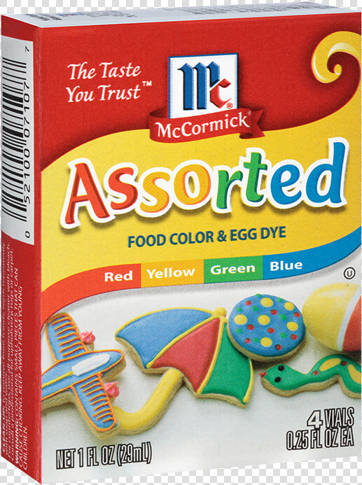 Assorted Food Colors And Egg Dye   Mccormick Food Colouring  HD Png DownloadTransparent PNG