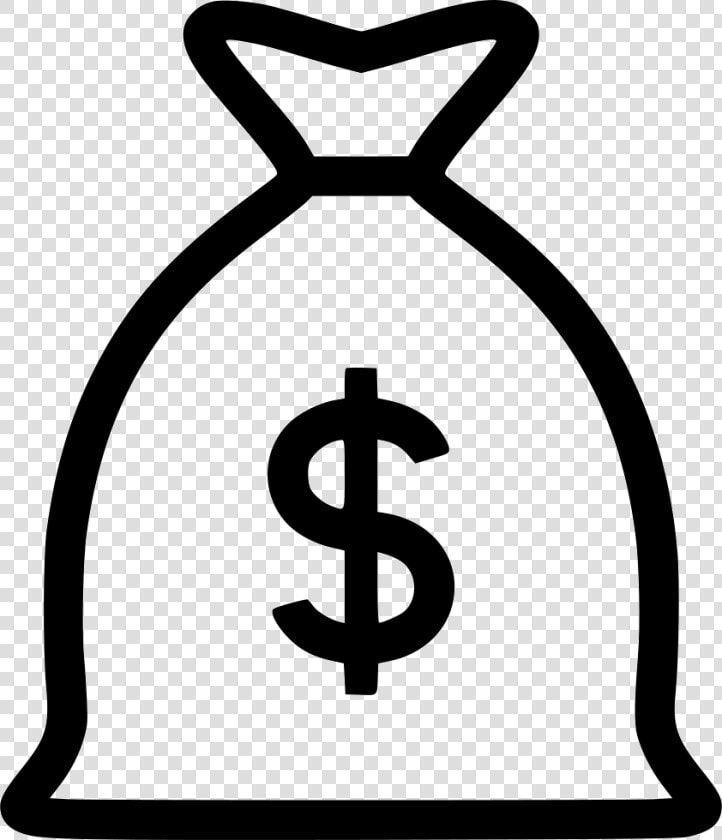 Money Bag   Transparent Background Money Clipart Black And White  HD Png DownloadTransparent PNG